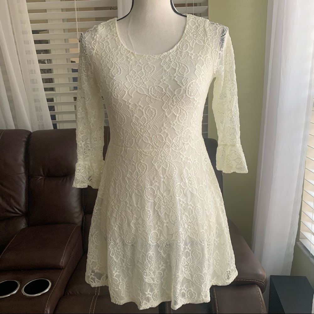 Epic Thread Ivory Lace Dress. Junior Extra Large